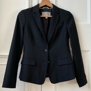 Banana Republic Classic Black Wool Blazer